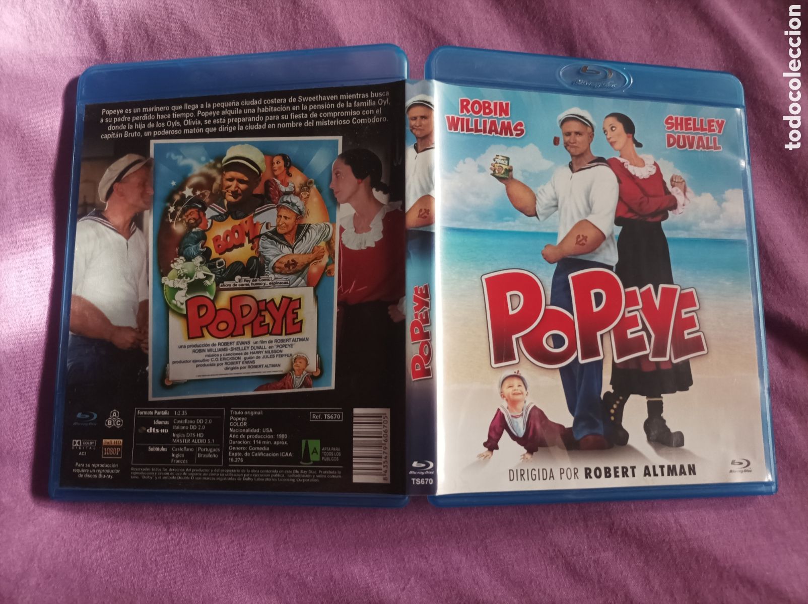 Cine: POPEYE ROBIN WILLIAMS BLU RAY DISC ORIGINAL
