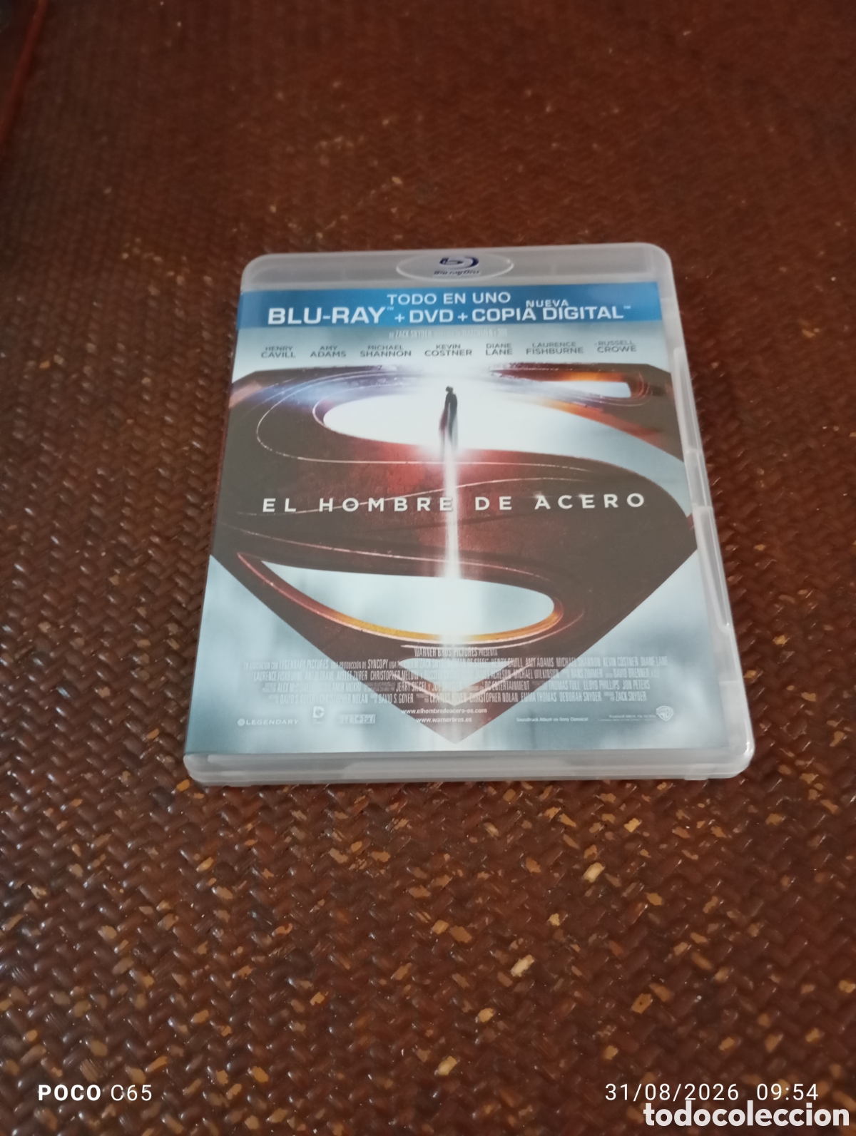 Cine: El hombre de acero Blu-ray combo