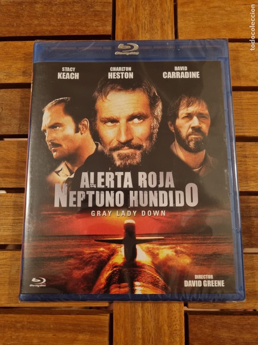 Cine: Alerta roja Neptuno hundido - Blu-ray nuevo - Gray Lady down - Charlton Heston