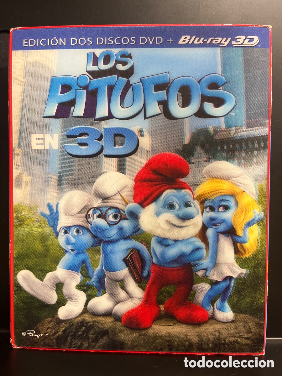 Cine: LOS PITUFOS EN 3D : EDICI&Oacute;N DOS DISCOS 1 DVD 1 BLU RAY 3D