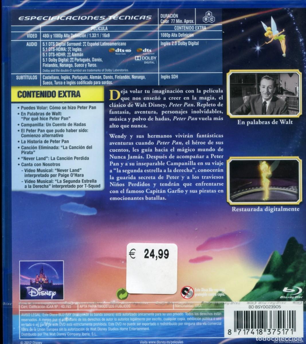 Cine: PETER PAN. Disney. Con numerosos extras. - Foto 2