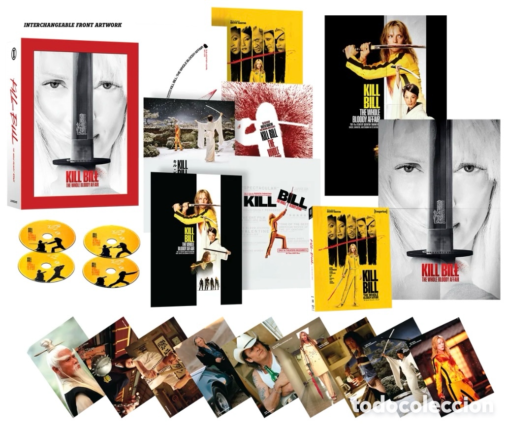 Cine: Kill Bill: The whole bloody affair(2004) 4K+Bl edici&oacute;n limitada con caja grande con dise&ntilde;o interca i