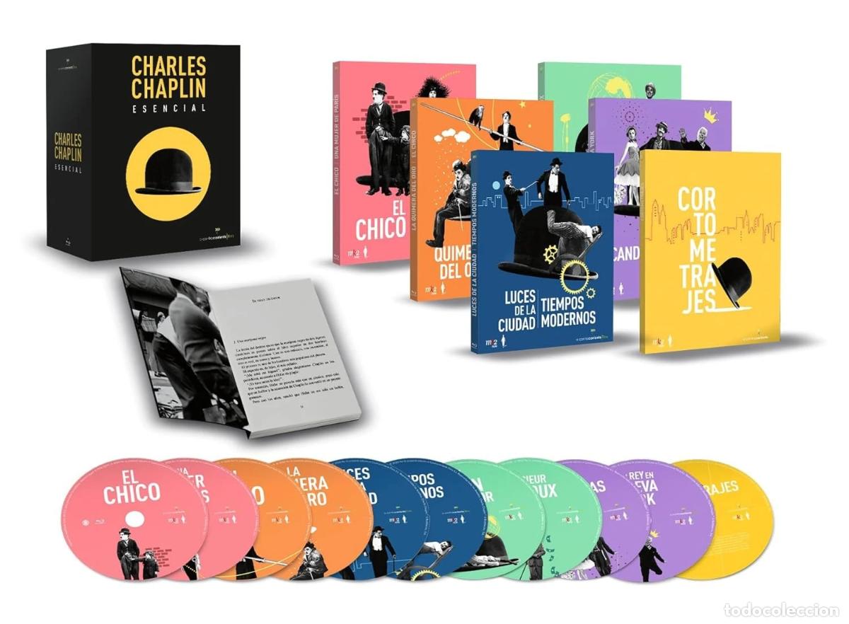 Kino: Charles Chaplin Esencial. 11 Blu-Ray y Libro [Blu-ray, Libro] (Varios a&ntilde;os)