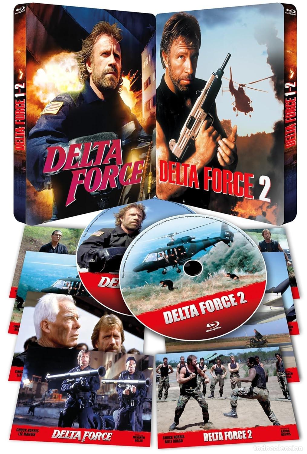 Cinema: Delta Force + Delta Force 2 (Steelbook con Relieve y 8 Postales Exclusivas, Numerada y Limitada, 2 d