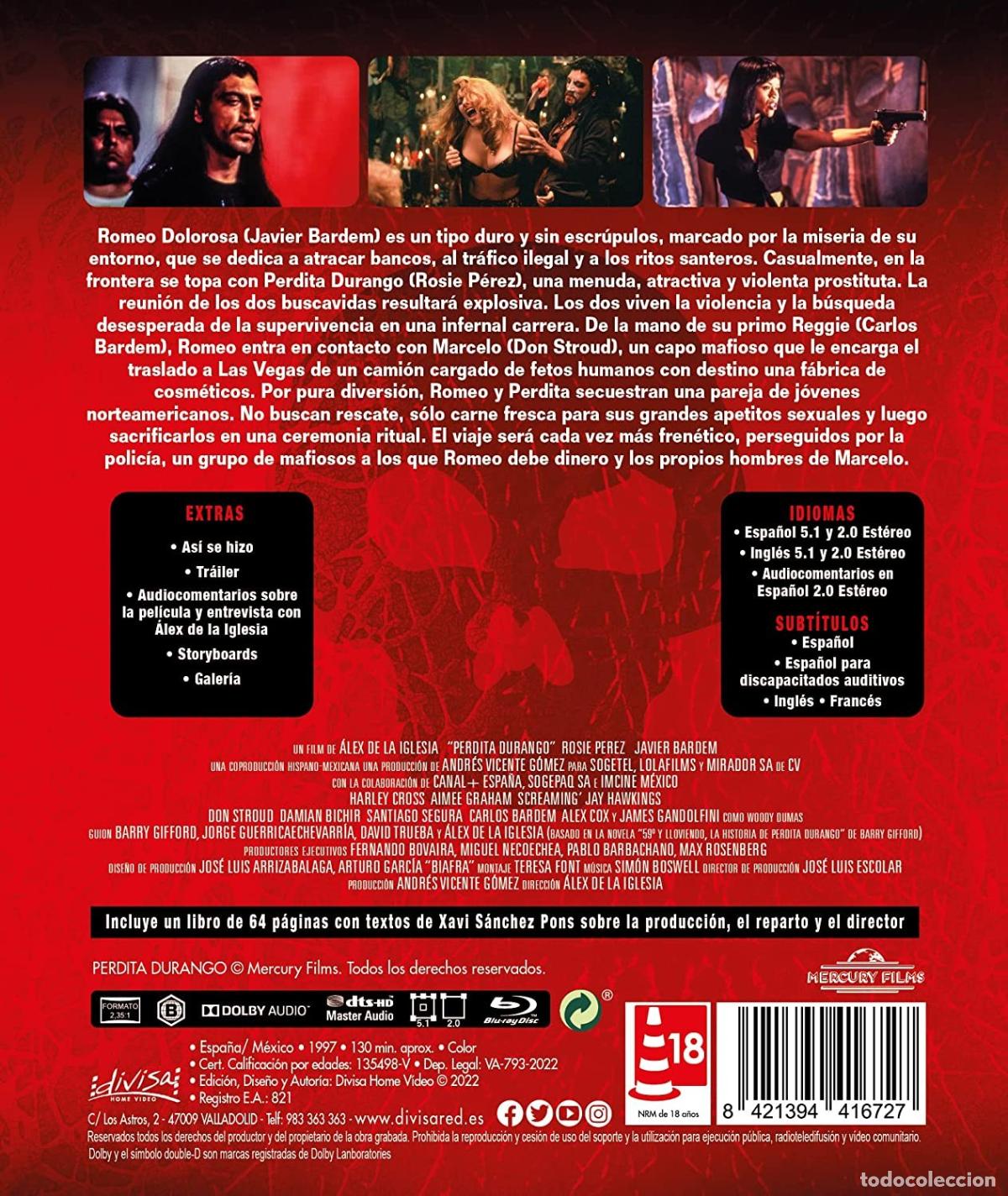 Cine: Perdita Durango - Ed. Libro (64 pags) (Blu-ray) [Blu-ray] - Foto 2