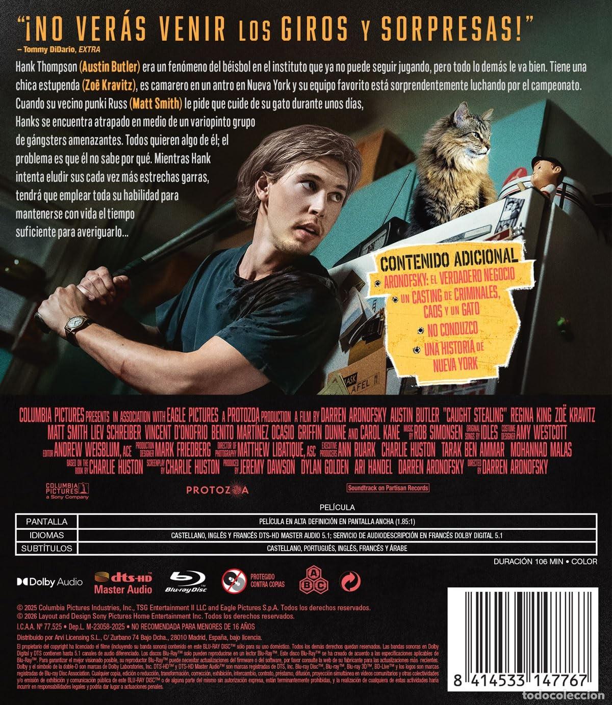 Cine: Bala Perdida [Blu-ray] (2025) Caught Stealing - Foto 2