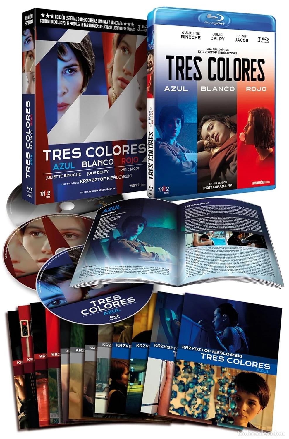 Cinema: Tres Colores: Azul + Blanco + Rojo (Edici&oacute;n especial con funda, 12 postales, libreto) [Blu-ray] (199