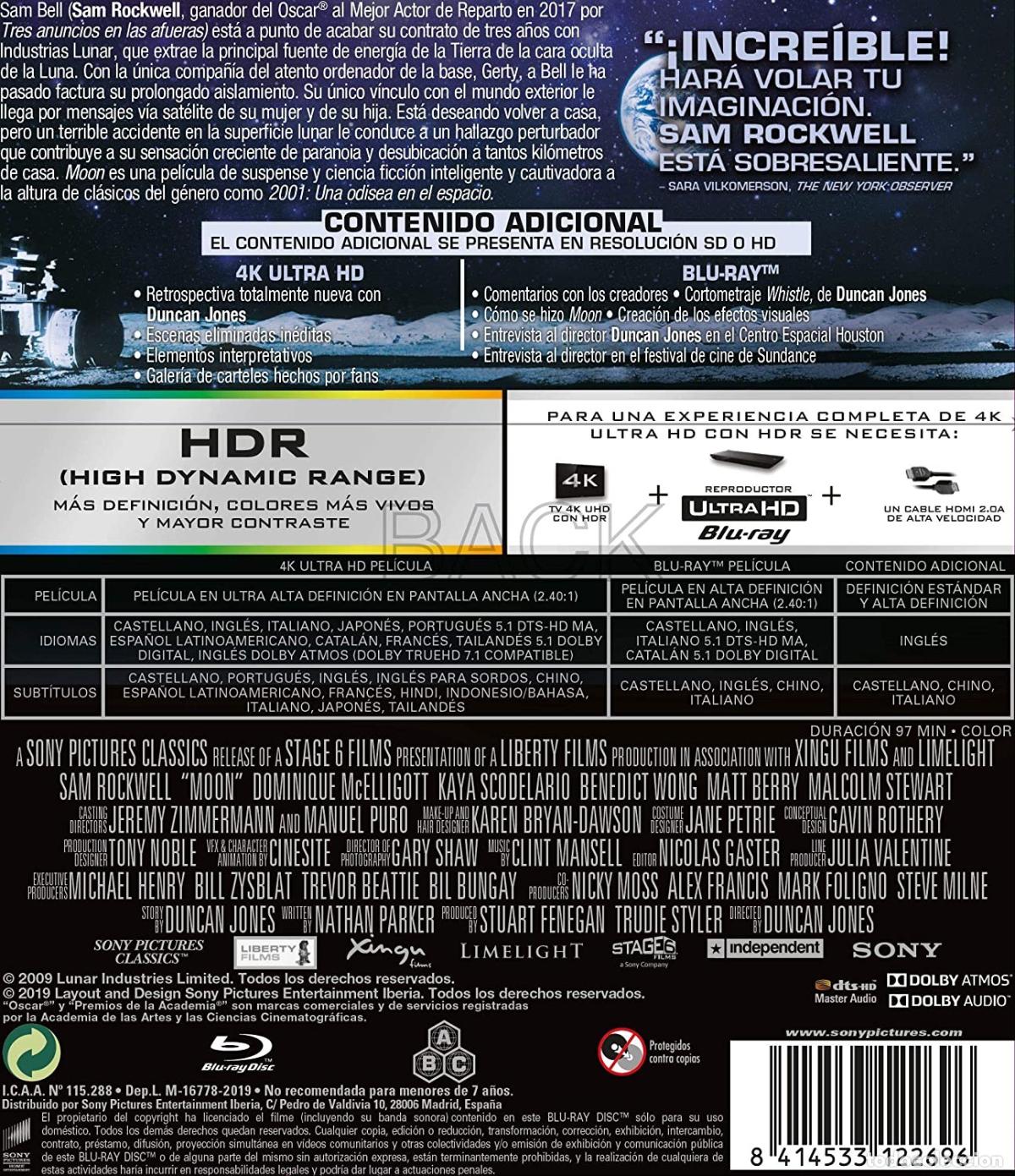 Cine: Moon [Blu-ray] (2009) - Foto 2