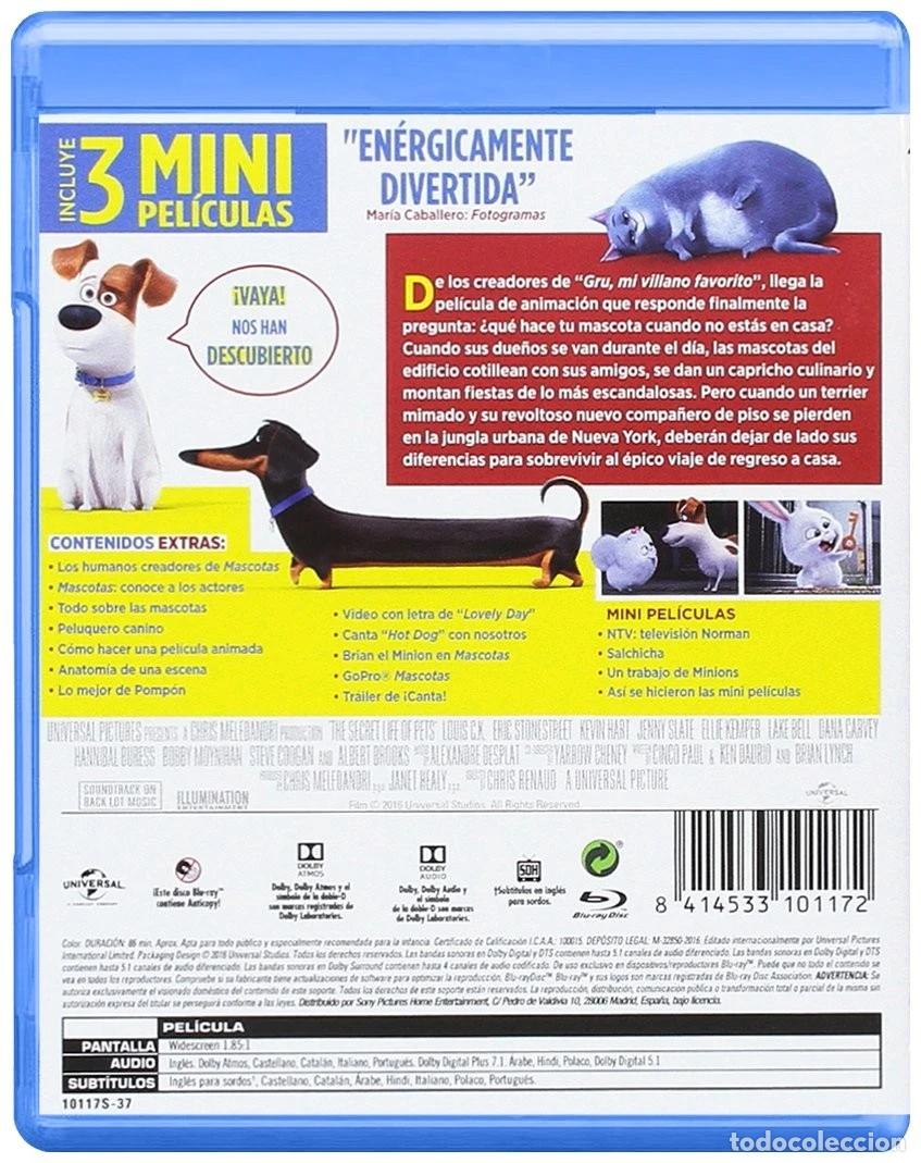 Cine: Mascotas (BD) [Blu-ray] - Foto 2