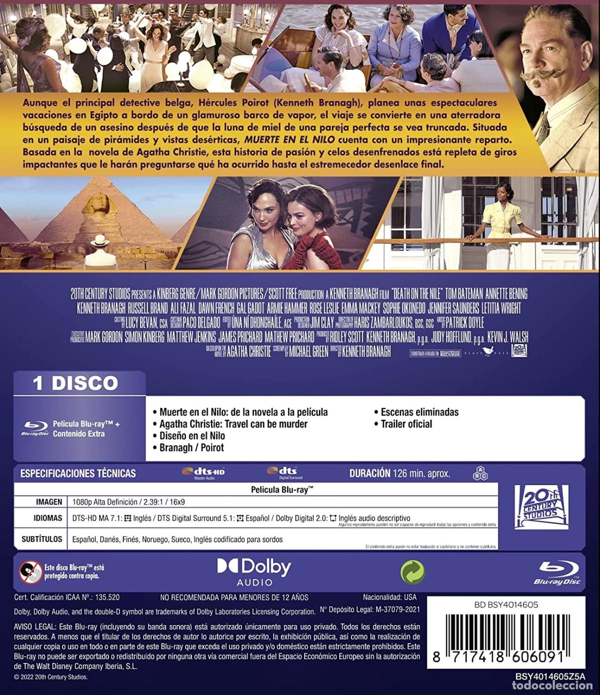 Cine: Muerte en el Nilo [Blu-ray] - Foto 2