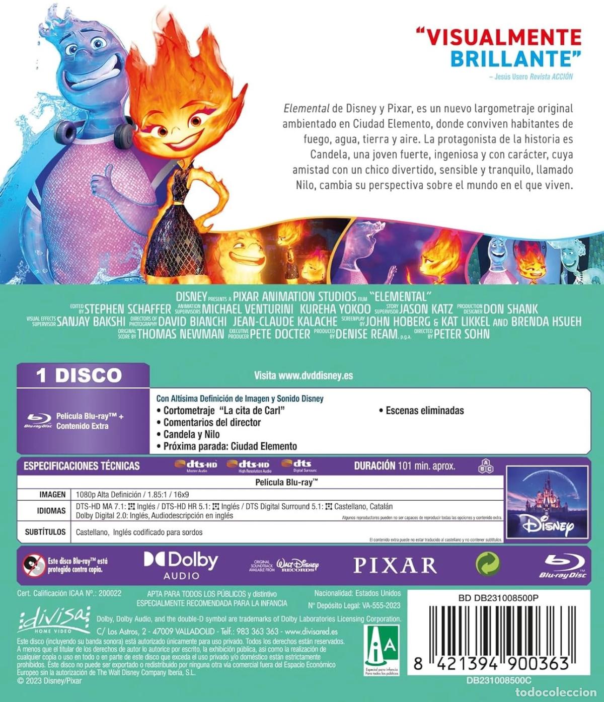 Cine: Elemental (Blu-ray) [Blu-ray] - Foto 2