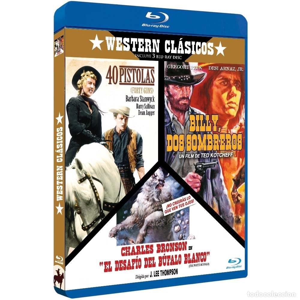 Kino: Western Cl&aacute;sicos 3 BDRs Billy dos Sombreros + 40 Pistolas + El Desaf&iacute;o del Bufalo Blanco [Blu-ray]