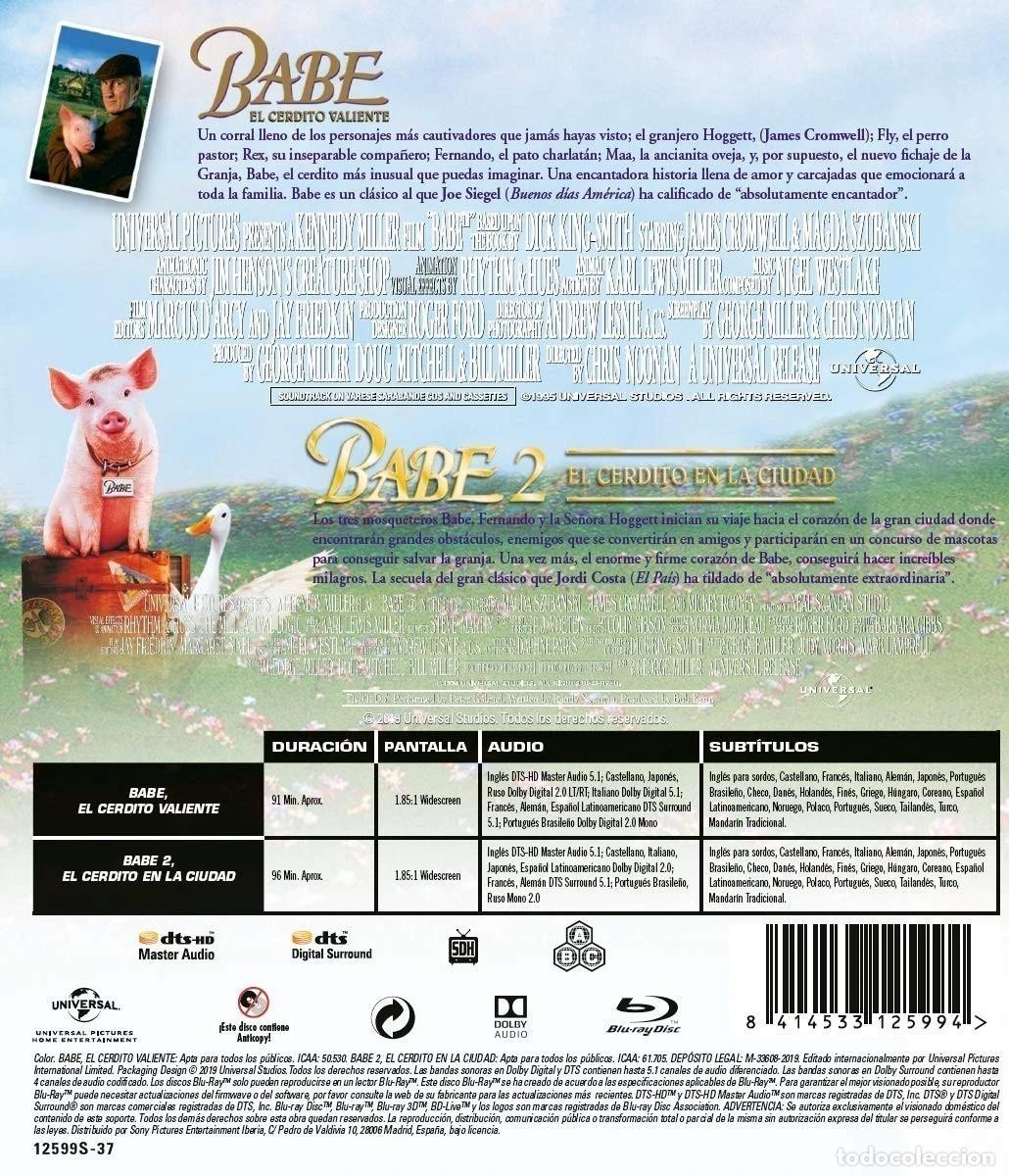 Cine: Babe el Cerdito valiente 1-2 (BD) [Blu-ray] - Foto 2
