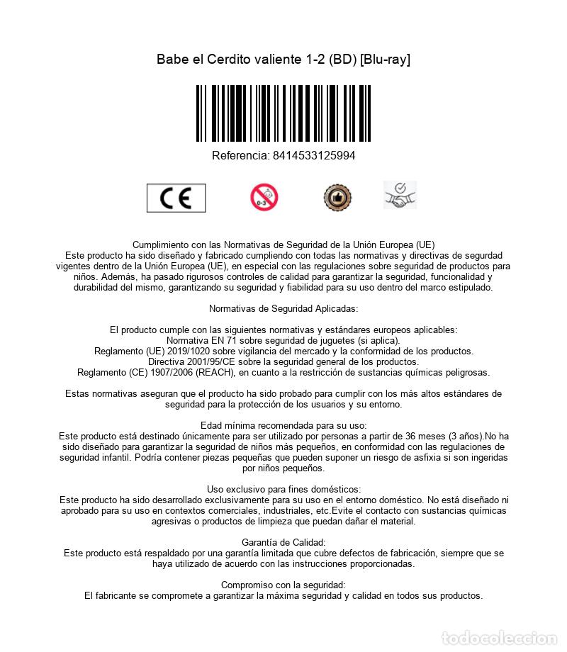 Cine: Babe el Cerdito valiente 1-2 (BD) [Blu-ray] - Foto 3