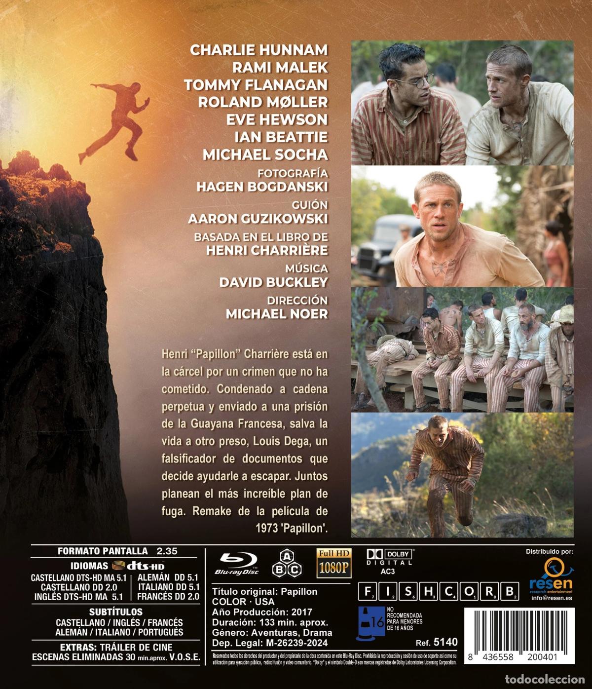 Cine: Papillon [Blu-ray ] (2017)