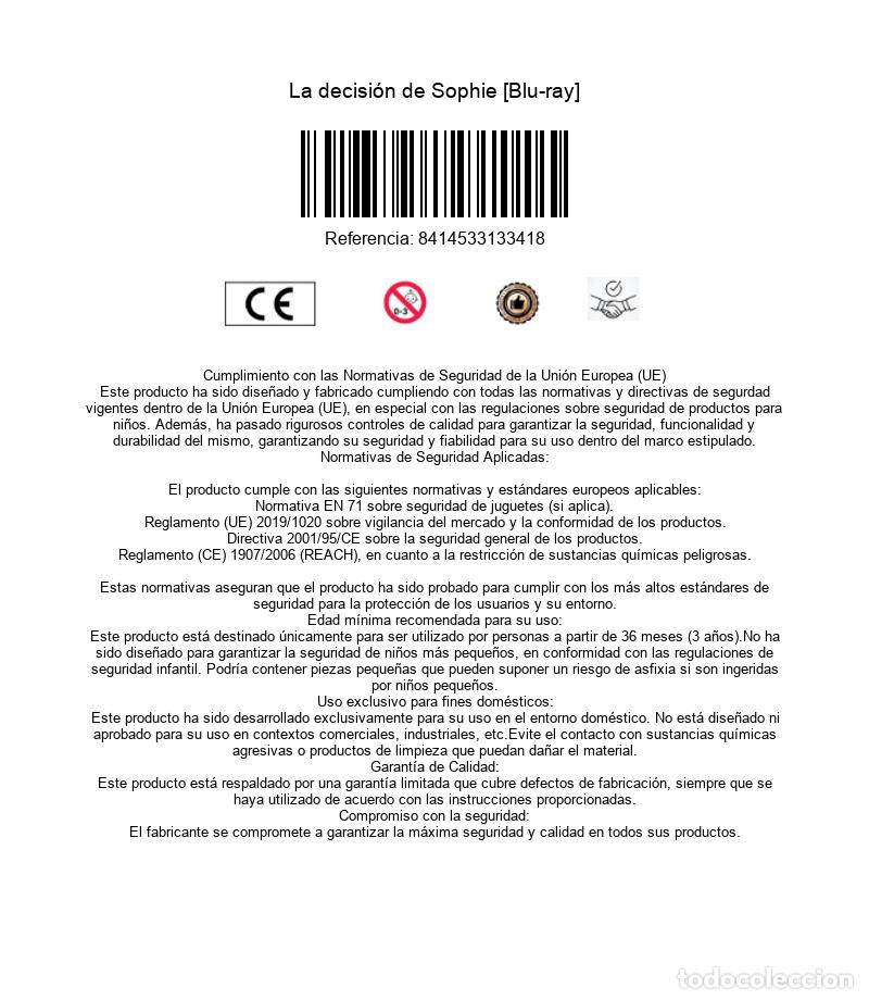 Cine: La decisi&oacute;n de Sophie [Blu-ray] - Foto 2