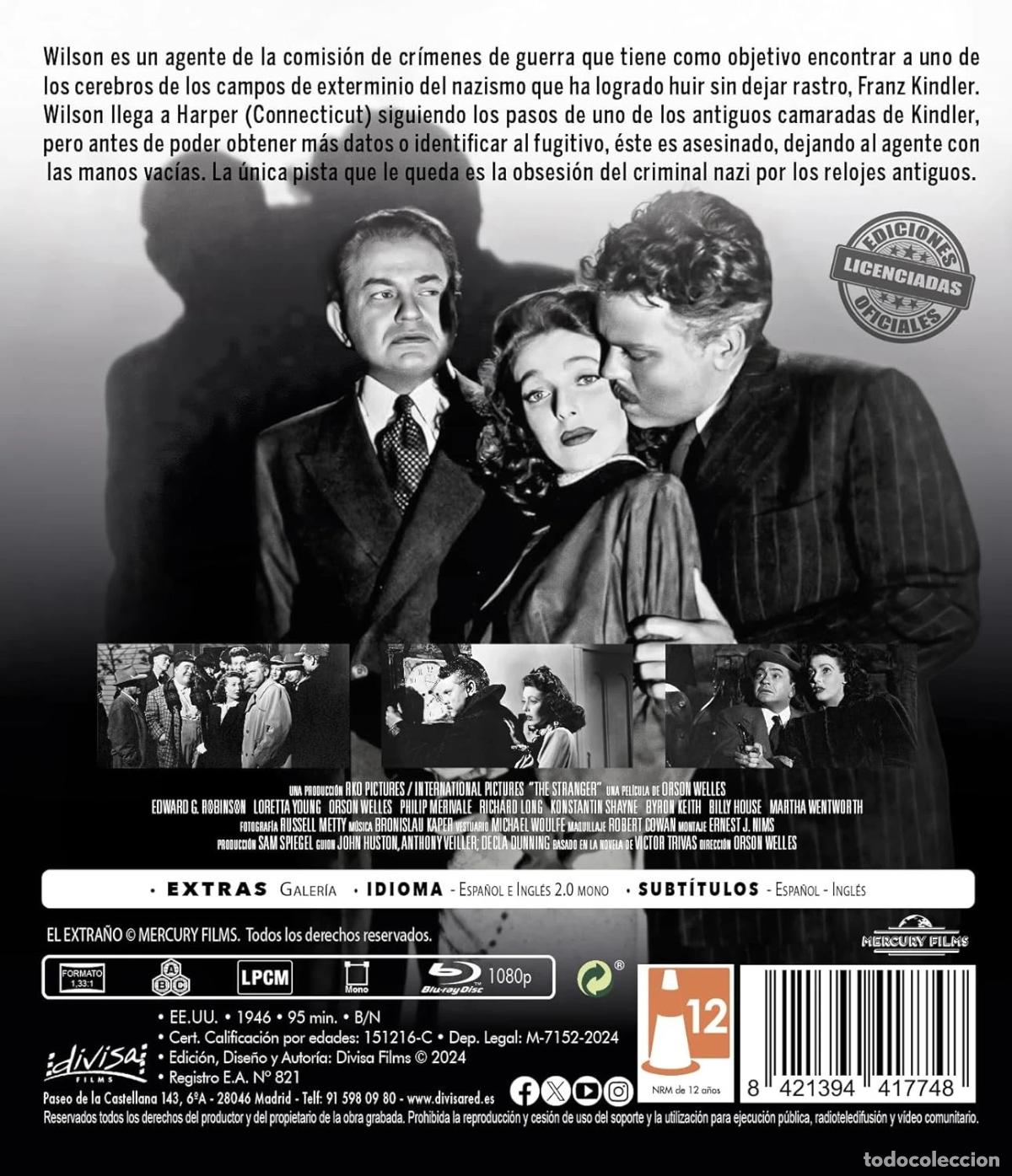 Cine: El Extra&ntilde;o [Blu-ray] (1946) The Stranger - Foto 2