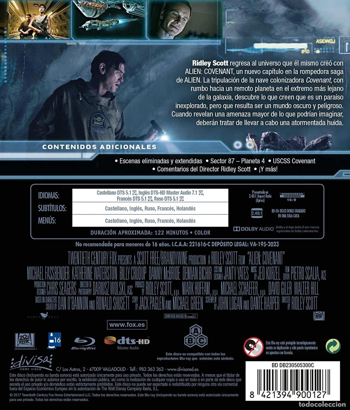 Cine: Alien Covenant (Blu-ray) [Blu-ray] - Foto 2