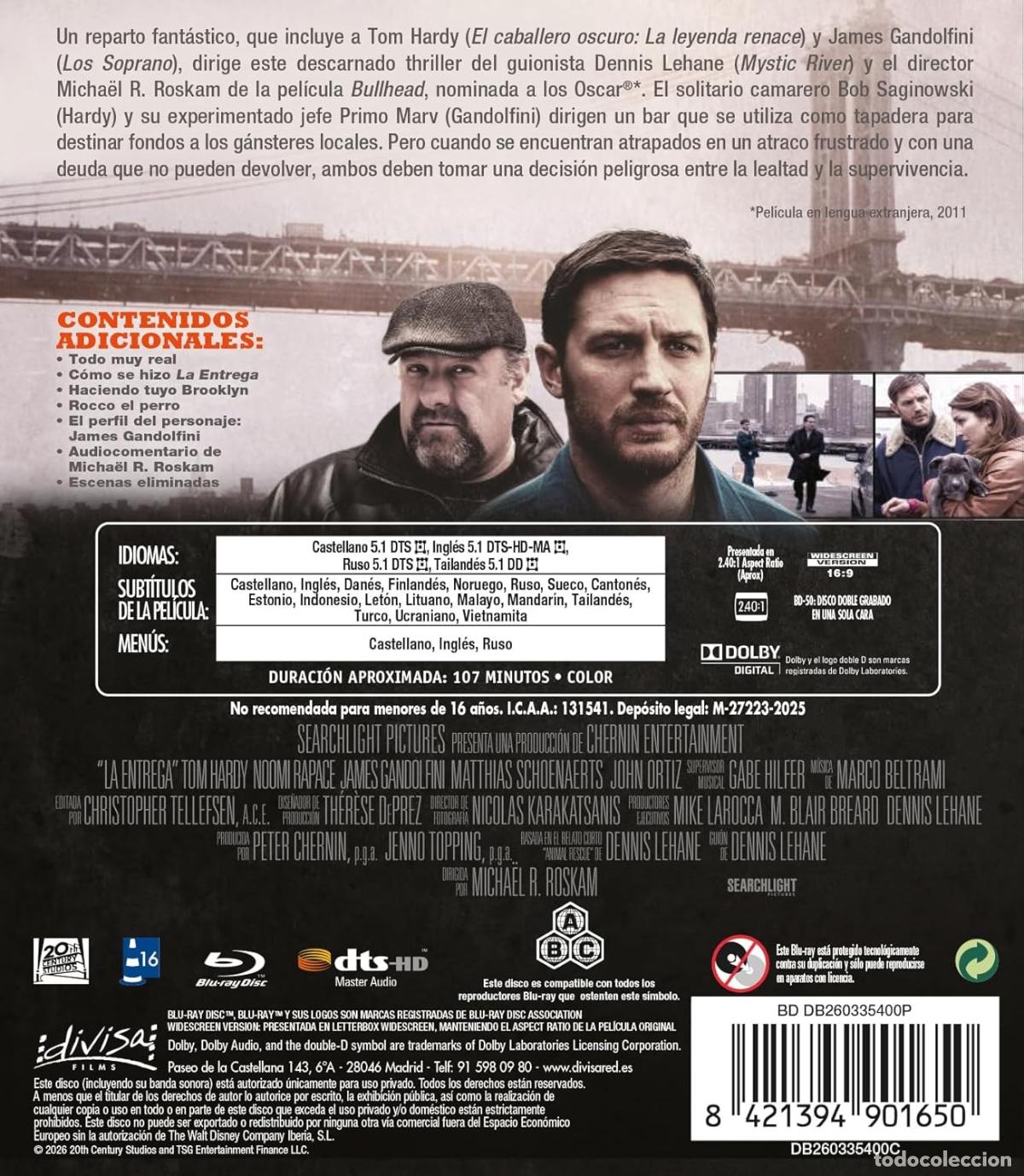 Cine: La Entrega [Blu-ray] (2014) The Drop - Foto 2