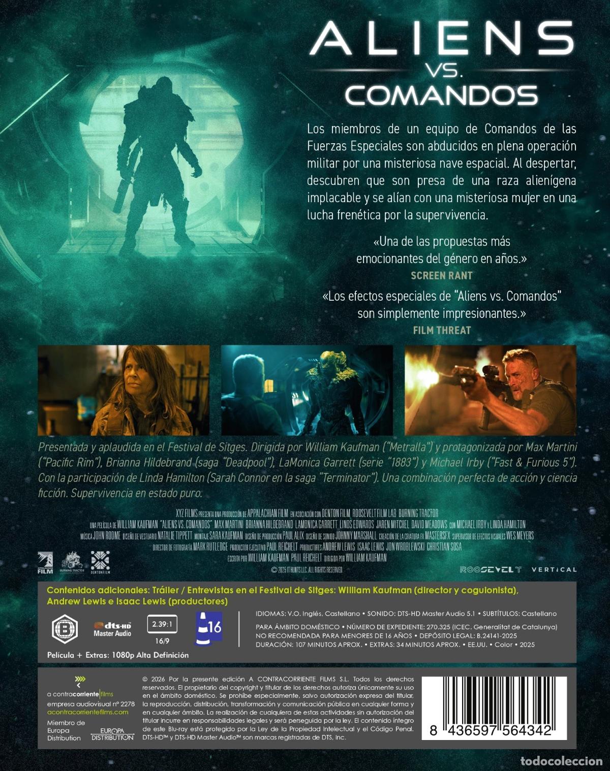 Cine: Aliens Vs. Comandos [Blu-ray] (2025) Osiris - Foto 2