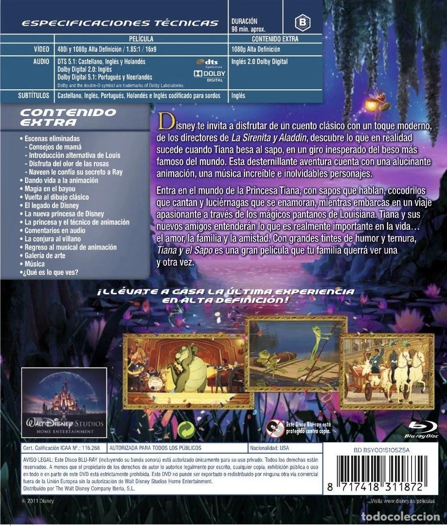 Cine: Tiana y El Sapo [Blu-ray] - Foto 2