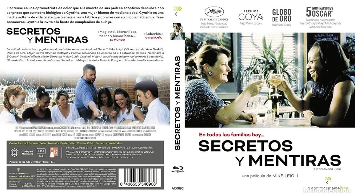 Cine: Secretos y mentiras [Blu-ray] - Foto 2