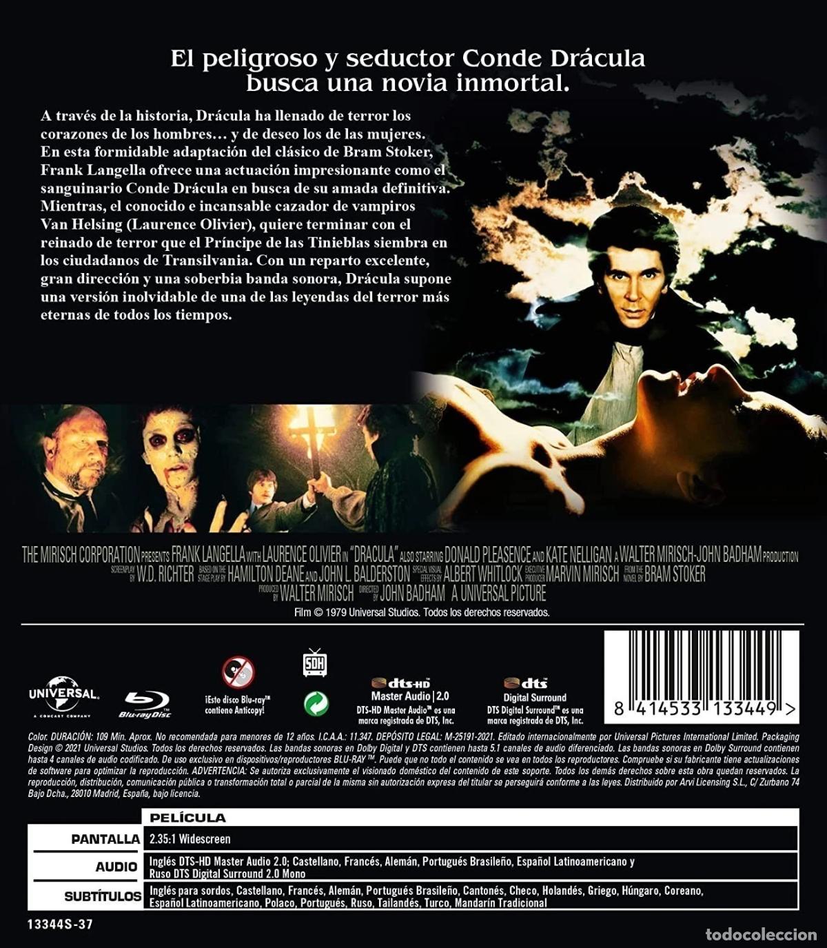 Cine: Dr&aacute;cula [Blu-ray] (1979) Dracula - Foto 2