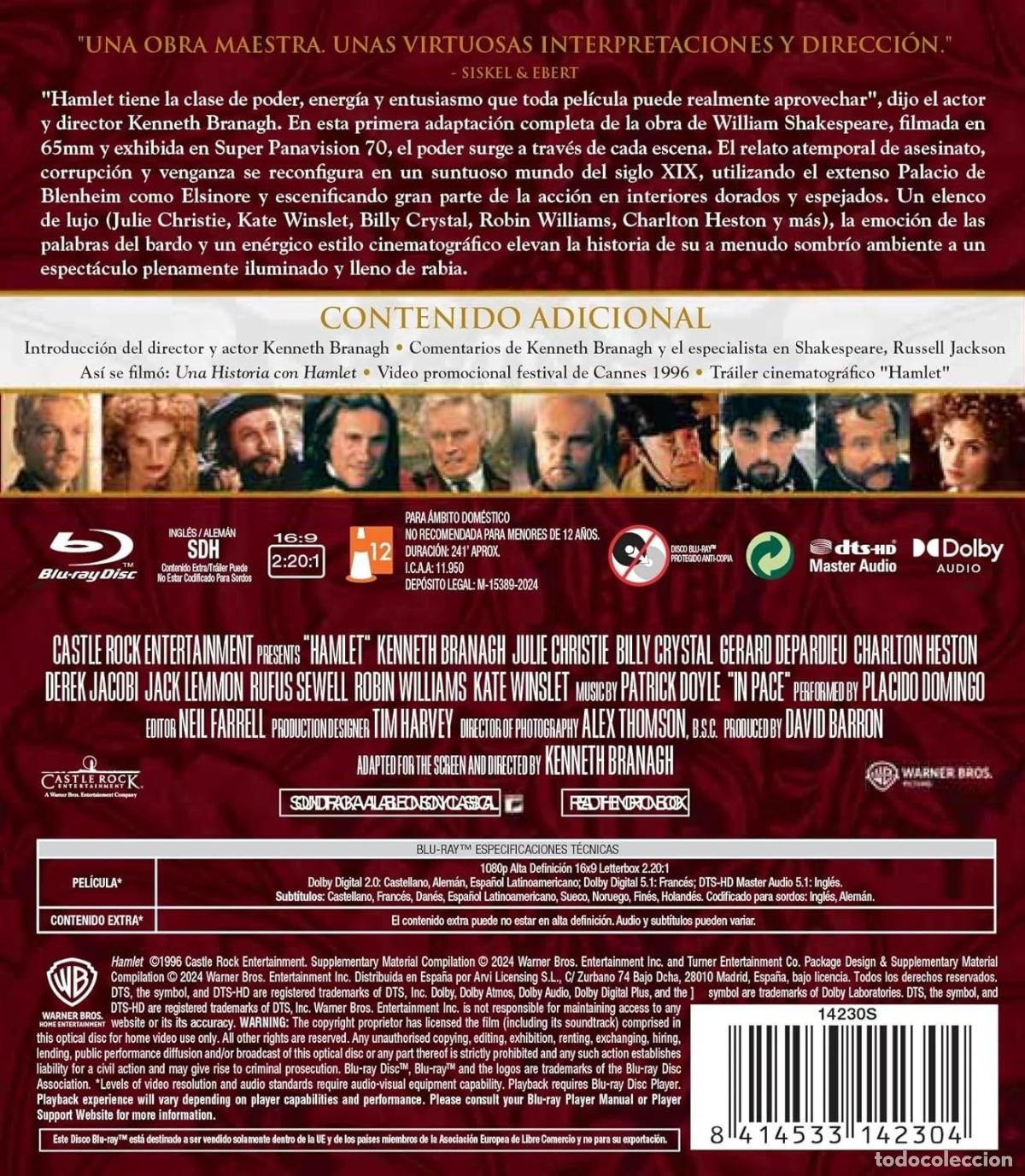 Cine: Hamlet [Blu-ray] (1996) - Foto 2