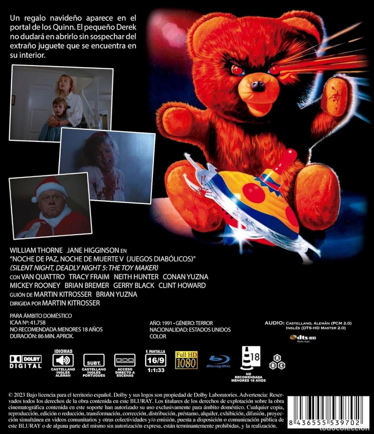 Cin&eacute;ma: Noche de Paz, Noche de Muerte 5, Juegos Diab&oacute;licos [Blu-ray] (1991) Silent Night,Deadly Night 5: The