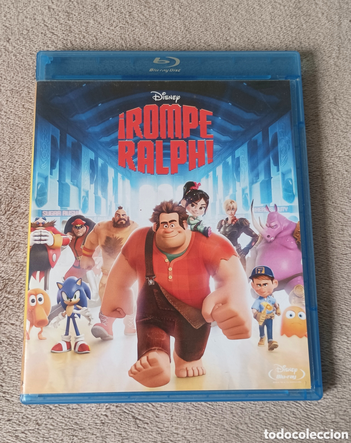 Cine: &iexcl;Rompe Ralph! (Disney, 2012) Blu-ray. Espa&ntilde;ol. Buen estado