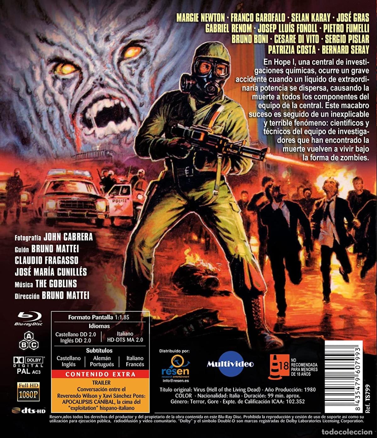 Cine: Apocalipsis Can&iacute;bal [Blu-ray] (1980) Virus - Foto 2