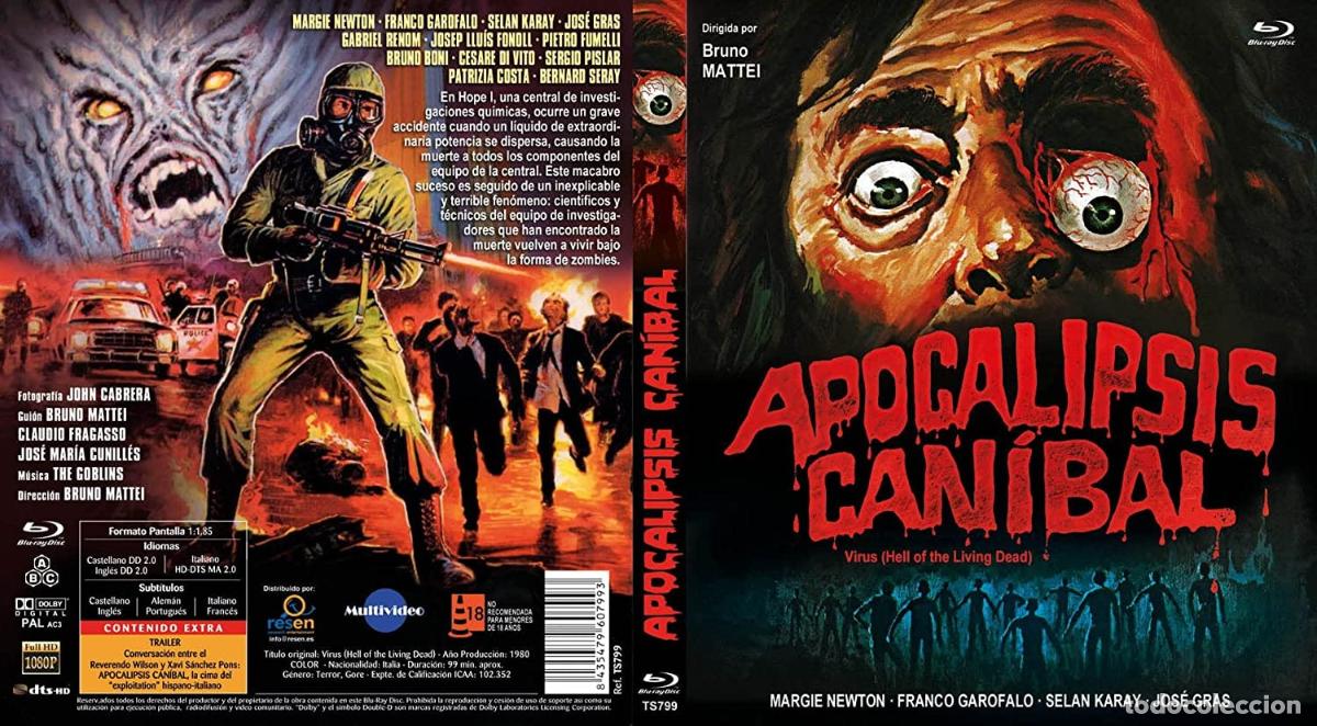 Cine: Apocalipsis Can&iacute;bal [Blu-ray] (1980) Virus - Foto 3