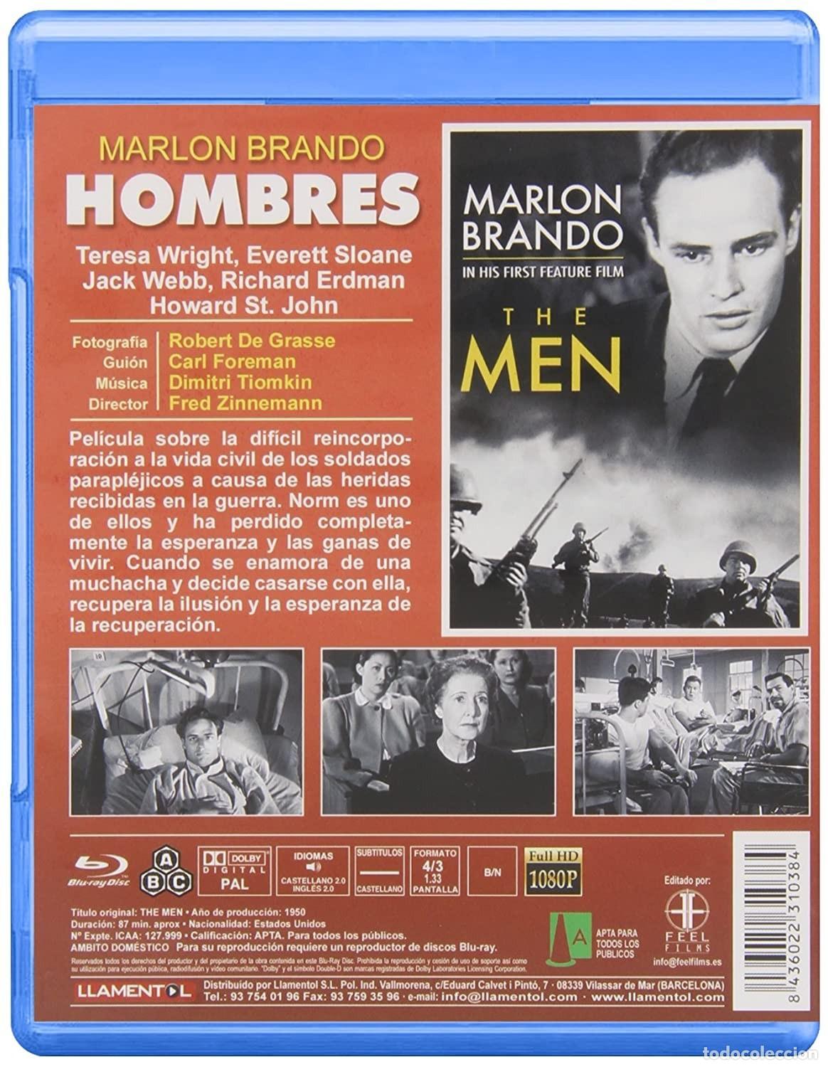 Cine: HOMBRES (1950) (BLU-RAY) - Foto 2