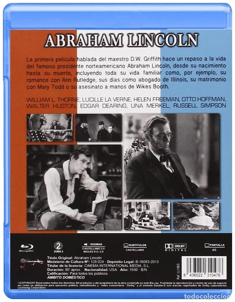 Cine: ABRAHAM LINCOLN (BLU-RAY) - Foto 2
