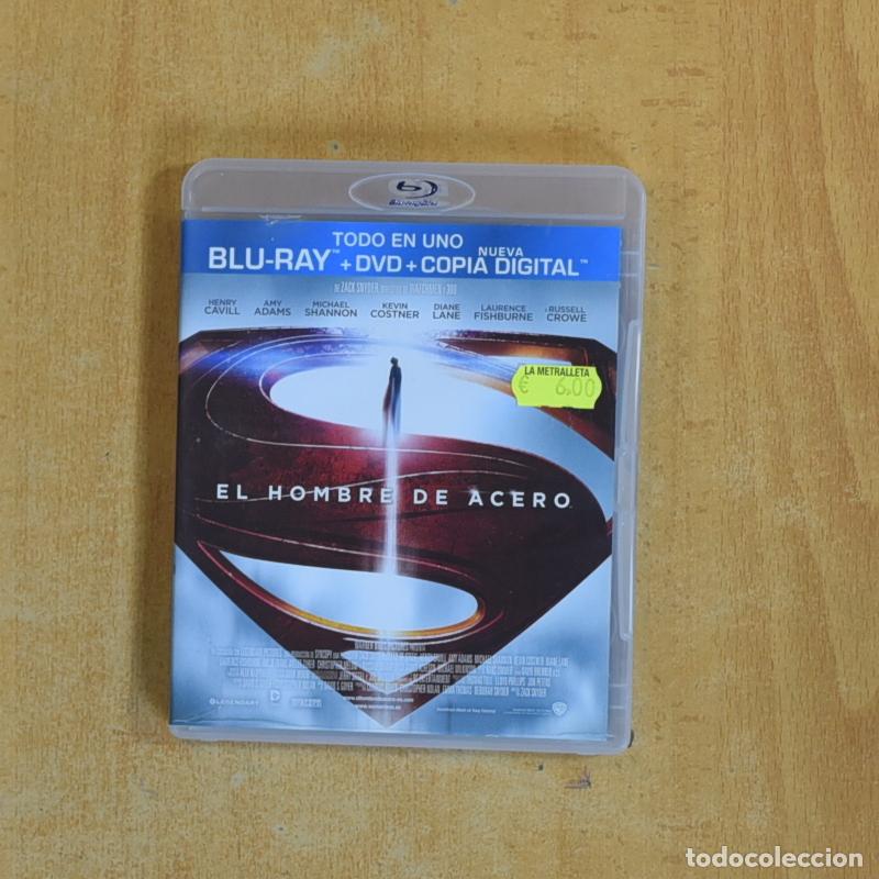 Cine: EL HOMBRE DE ACERO - BLURAY - Env&iacute;o r&aacute;pido y bien embalado