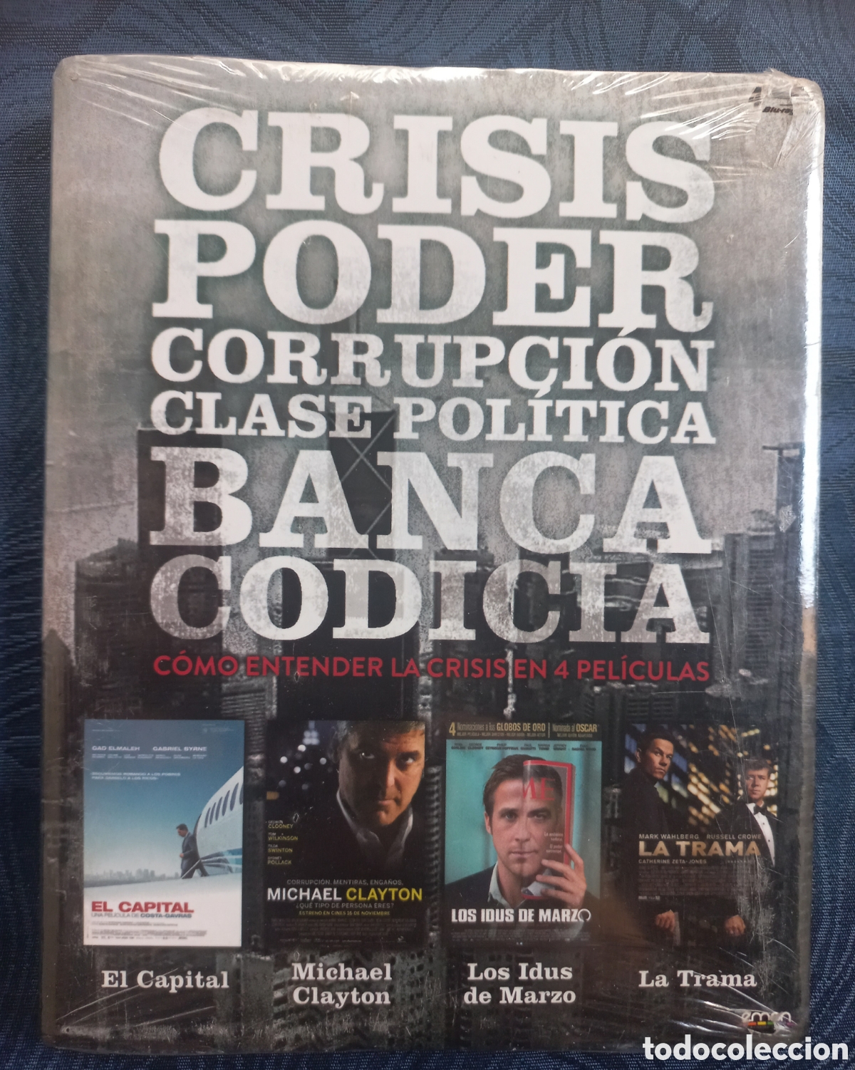 Cine: C&Oacute;MO ENTENDER LA CRISIS &ndash; PACK 4 BLU-RAY PRECINTADO &ndash; EL CAPITAL &ndash; MICHAEL CLAYTON &ndash; LOS IDUS DE MAR