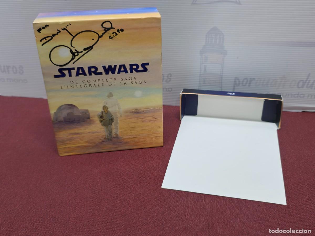 Cine: Star Wars - The Complete Saga - Bluray 9 Discos. Firmado y dedicado por Anthony Daniels (C3PO)