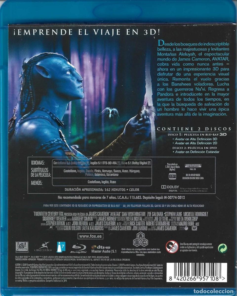 Cine: AVATAR BLURAY 3D + DVD - Foto 2