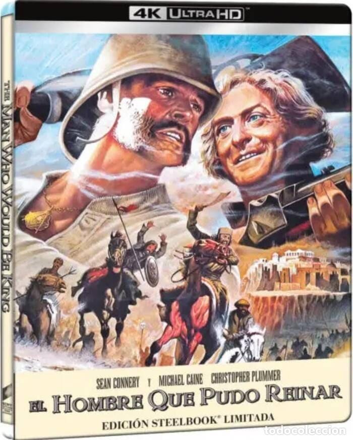 Cine: EL HOMBRE QUE PUDO REINAR (John Huston, 1975) - EDICION 4K UHD BLU RAY