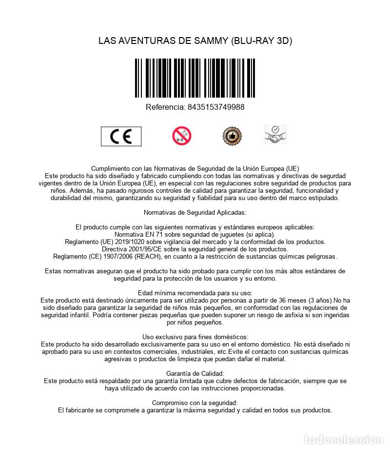 Cine: LAS AVENTURAS DE SAMMY (BLU-RAY 3D) - Foto 3