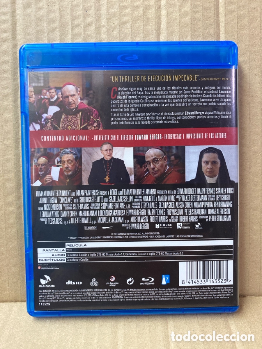 Cine: BLU RAY C&Oacute;NCLAVE. COMO NUEVO - Foto 2