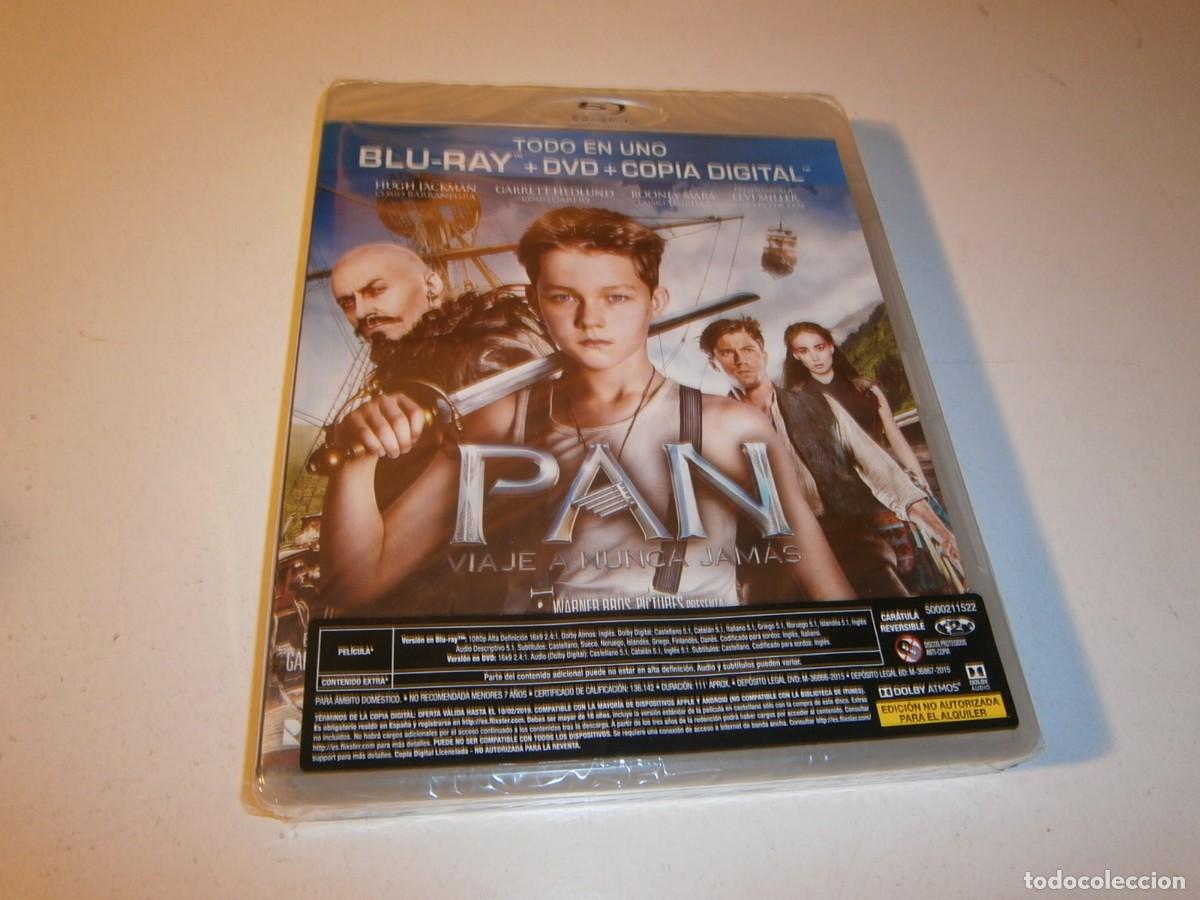 Cine: PAN VIAJE A NUNCA JAMAS BLU-RAY + DVD NUEVO PRECINTADO HUGH JACKMAN GARRETT HEDLUND