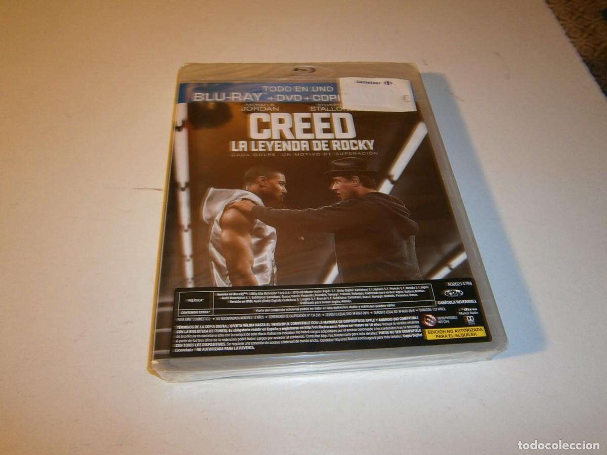 Cine: CREED LA LEYENDA DE ROCKY BLU-RAY + DVD NUEVO PRECINTADO MICHAEL B. JORDAN SYLVESTER STALLONE