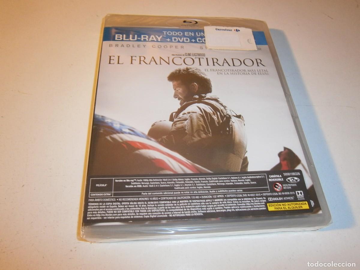 Cine: EL FRANCOTIRADOR BLU-RAY + DVD NUEVO PRECINTADO BRADLEY COOPER CLINT EASTWOOD