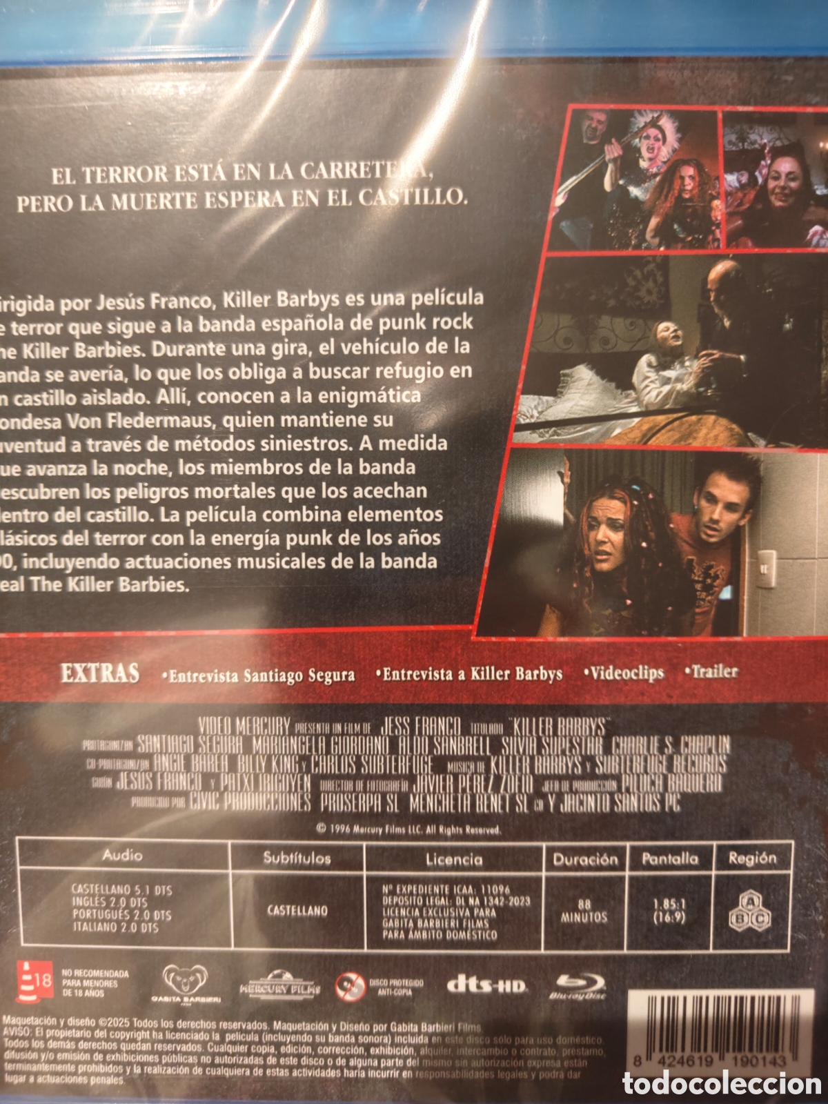 Cine: Killer barbys. Blu-ray precintado - Foto 2