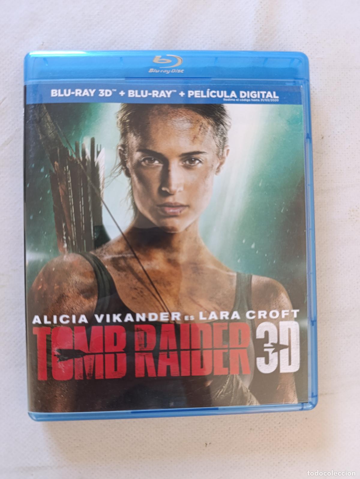Cine: BLU-RAY 3D + BLU-RAY TOMB RAIDER 3D - ALICIA VIKANDER - LARA CROFT - 2 DISCOS (162)