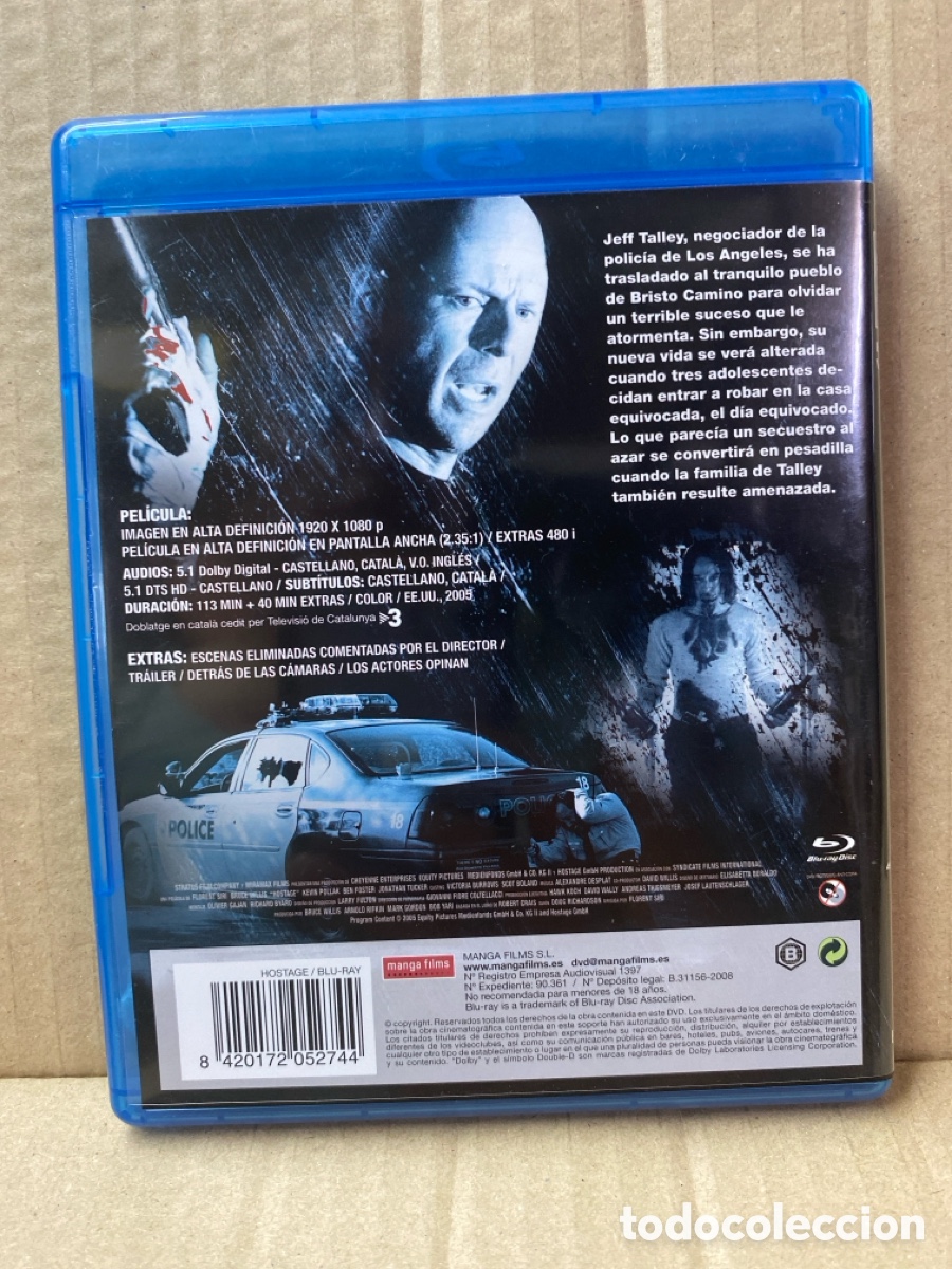 Cine: BLU RAY + DVD HOSTAGE. 2 discos. BRUCE WILLIS - Foto 2