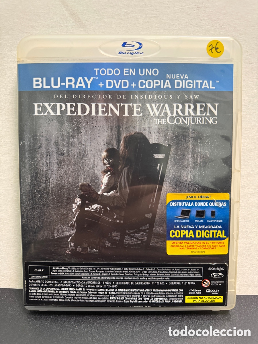 Cine: Expediente Warren (Blu-ray + DVD)