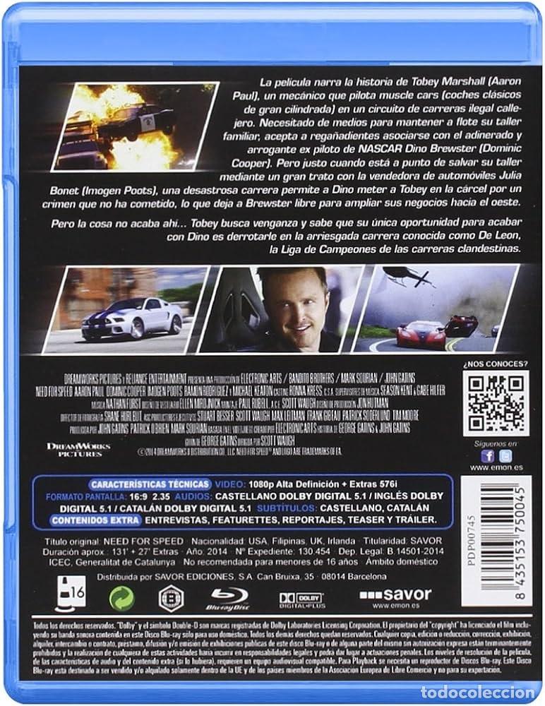 Cine: NEED for SPEED pelicula bluray - Foto 2