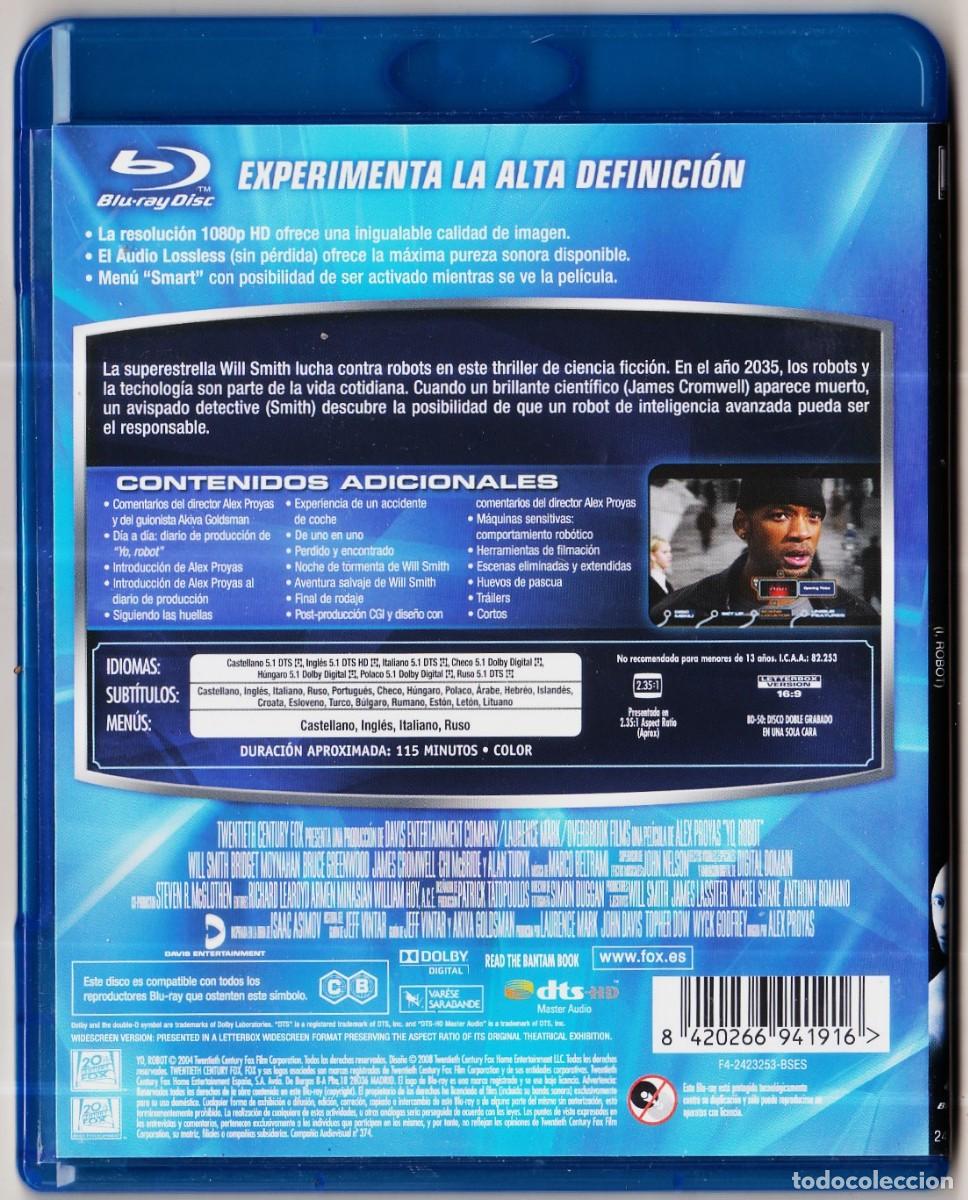 Cine: YO, ROBOT de Alex Proyas con Will Smith. BLU-RAY - Foto 2